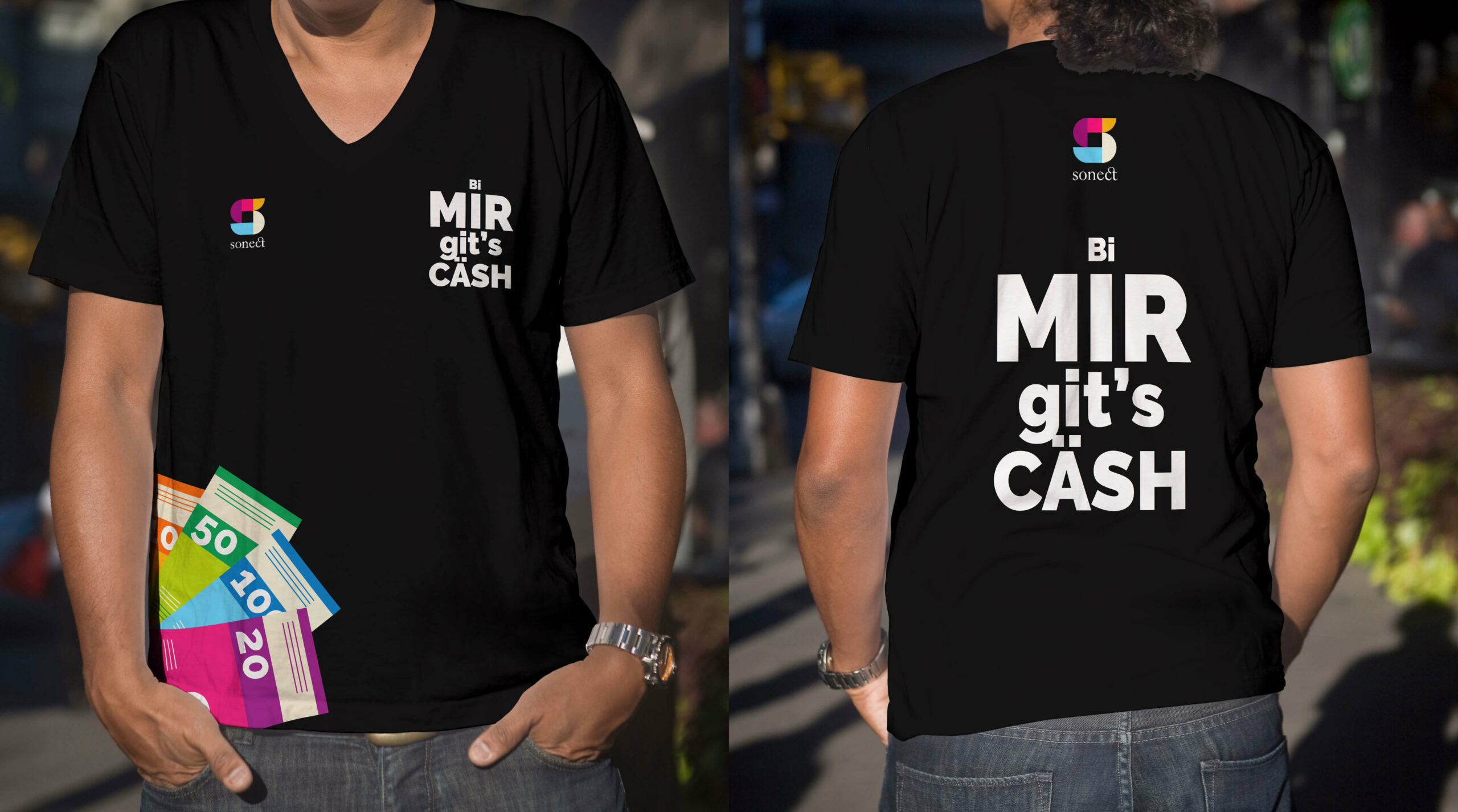 13 Sonect T Shirts Vorne