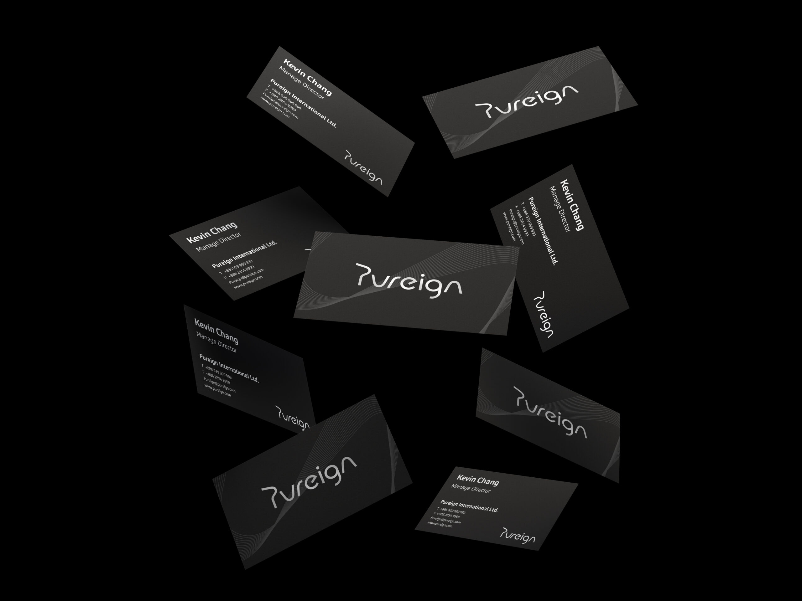 Floating Business Cards Mockup By Anthony Boyd Graphics